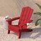 Flash Furniture Red Adirondack Patio Chairs with Cupholder, 4PK 4-LE-HMP-1044-10-RD-GG - alternate 10